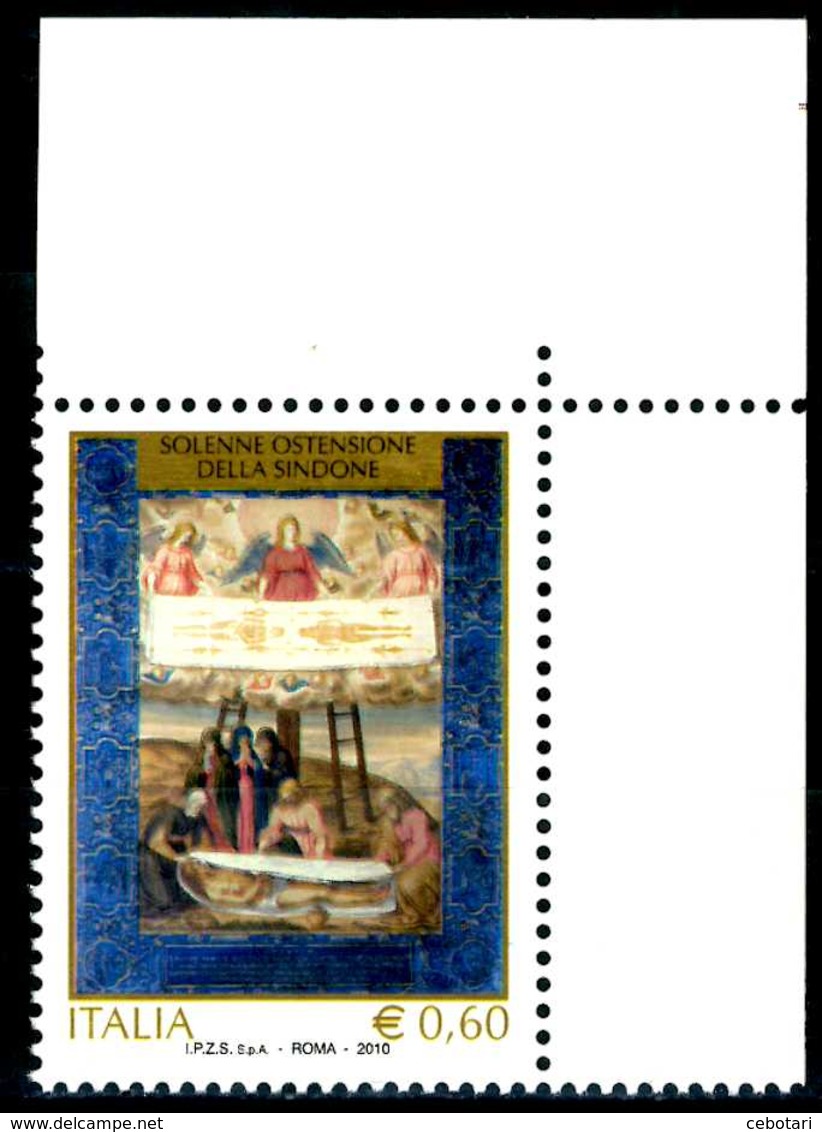 ITALIA / ITALY 2010** - Solenne Ostensione Della Sindone - 1 Val. MNH Come Da Scansione. - Christentum