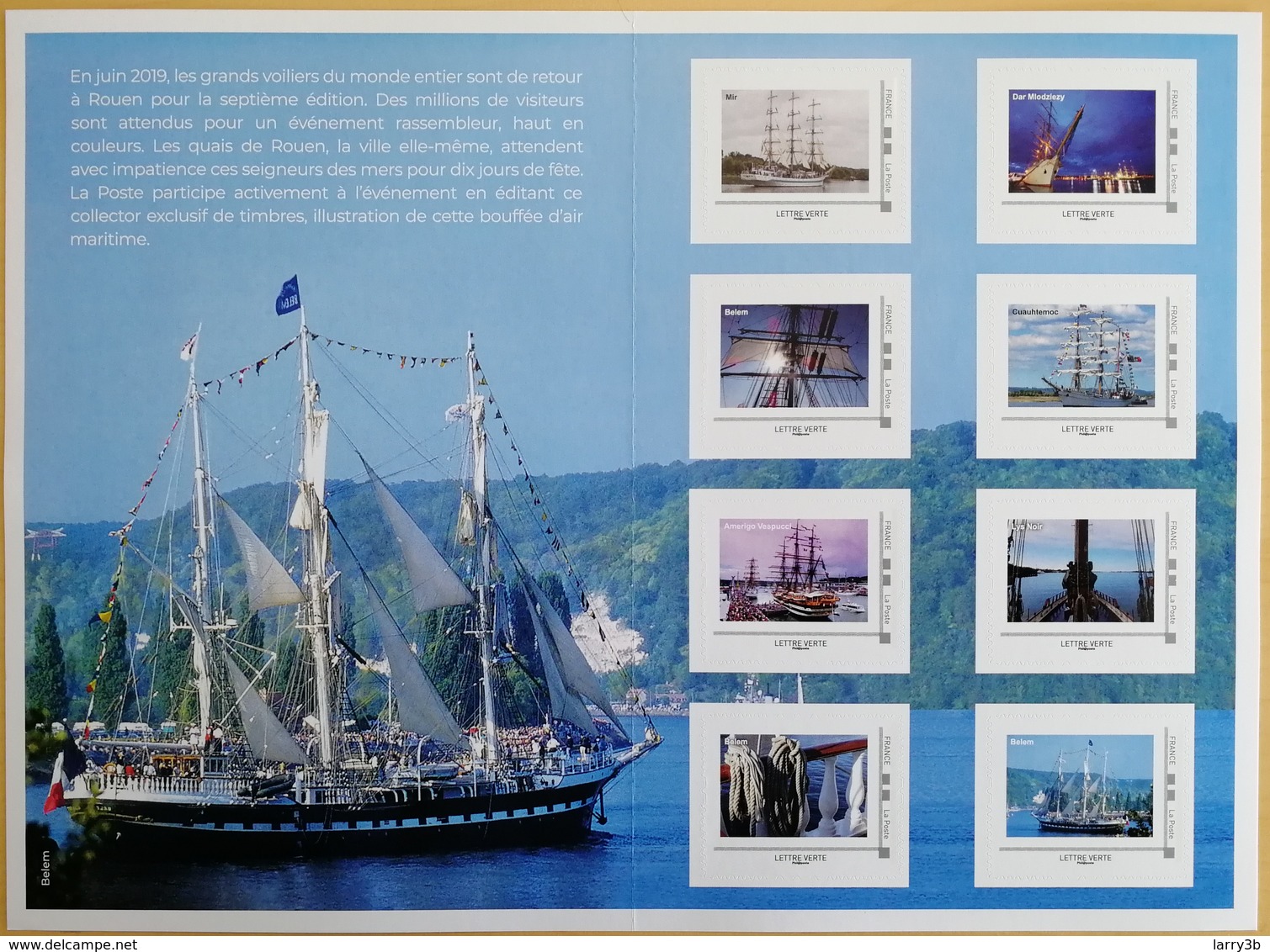 FRANCE 2019 COLLECTOR "ROUEN ACCUEILLE LES GRANDS VOILIERS" - MTAM-2019-18 - NEUFS - Collectors