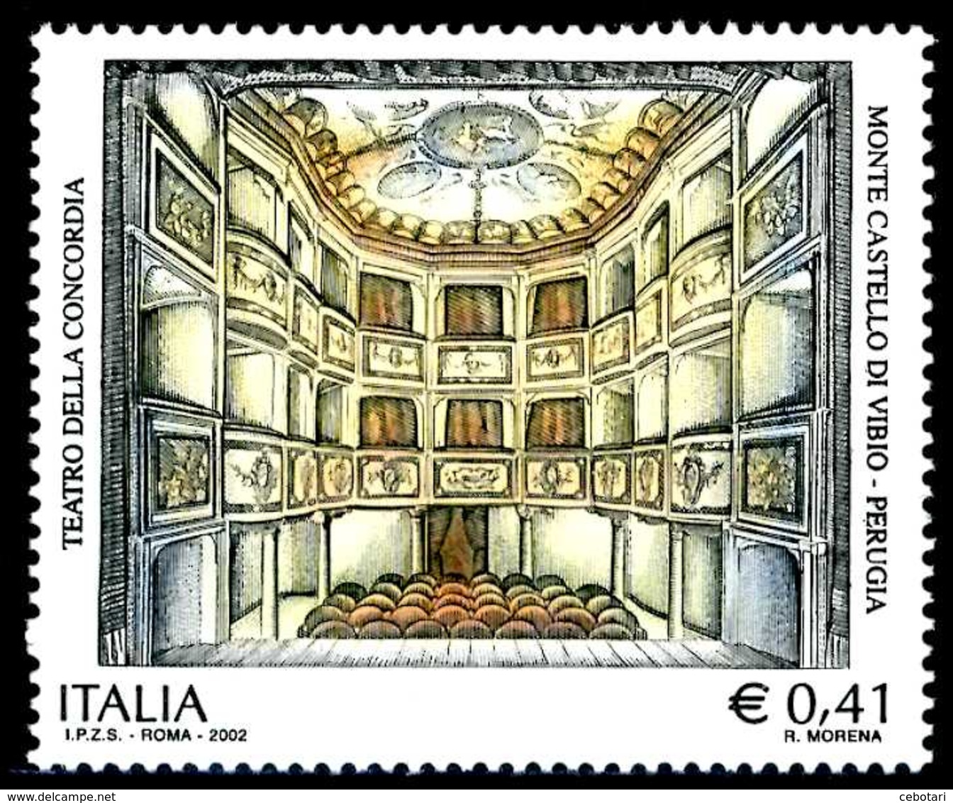 ITALIA / ITALY 2002** - Teatro Della Concordia - 1 Val. MNH Come Da Scansione. - Teatro