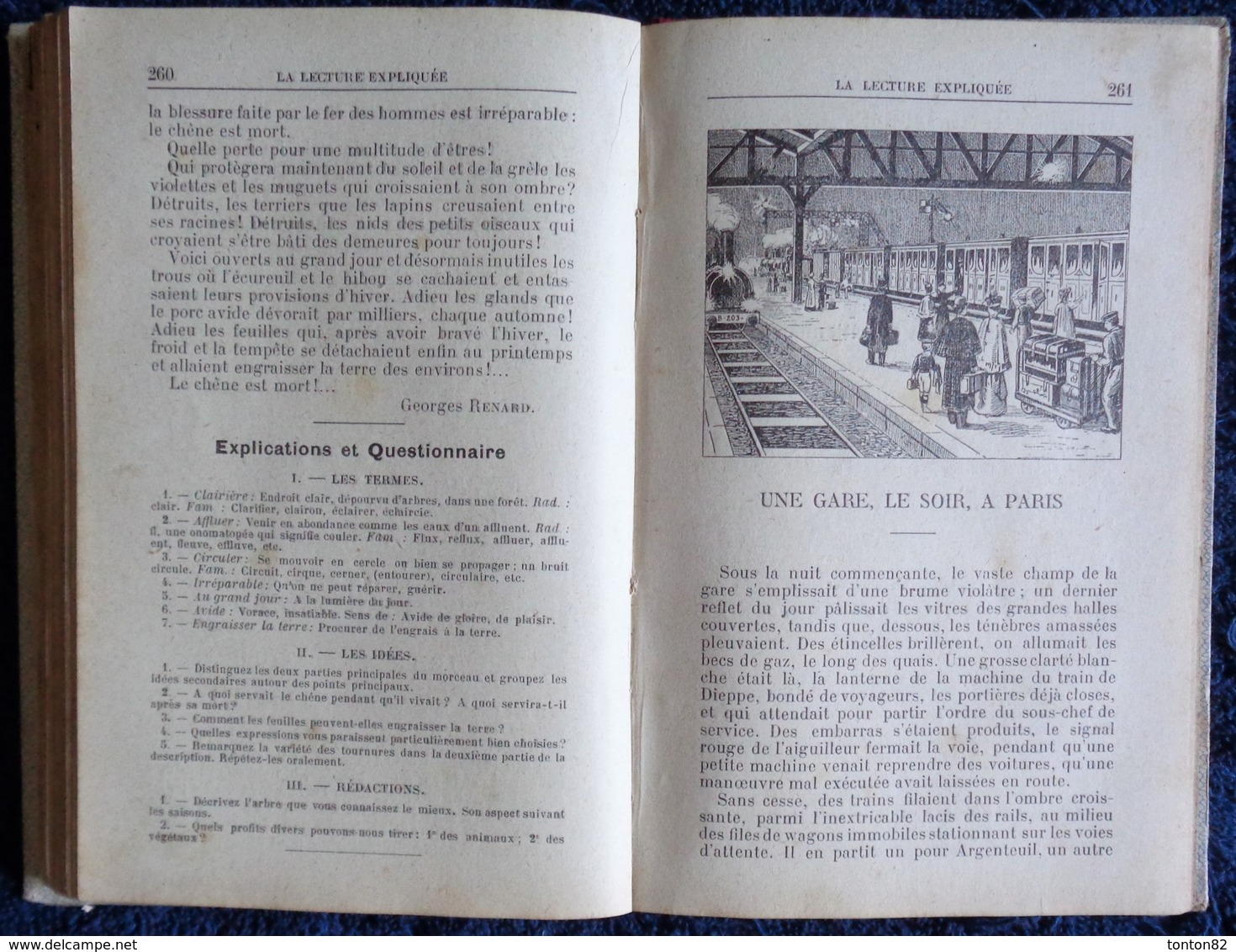 M. Prot / A. Déret - La Lecture Expliquée à l'École Primaire - Librairie des Écoles / A. Thorinaud - ( 1910 ) . .