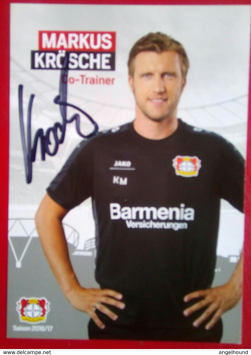 Bayer04 Markus Krosche Signed Card - Authographs