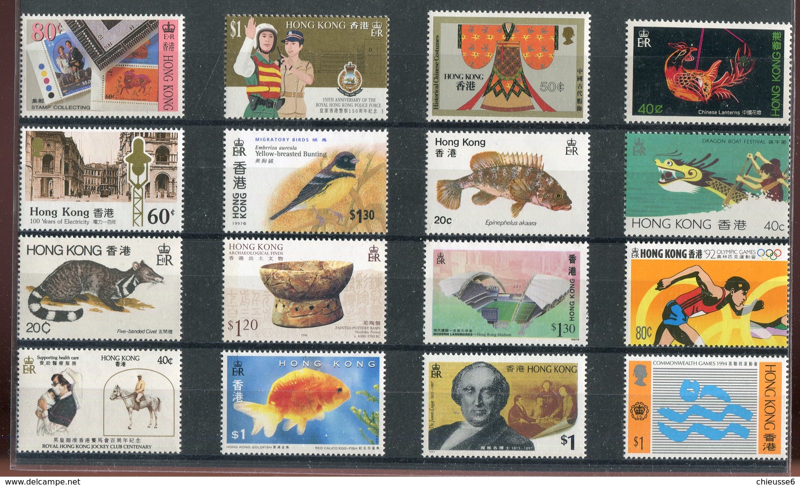 Hong Kong ** Lot 16 Timbres - Collections, Lots & Séries