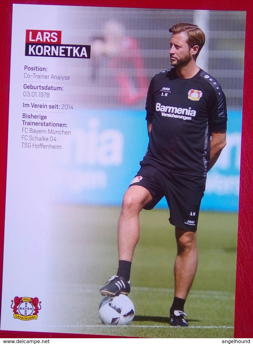 Bayer04  Lars Kornetka  Signed Card - Handtekening