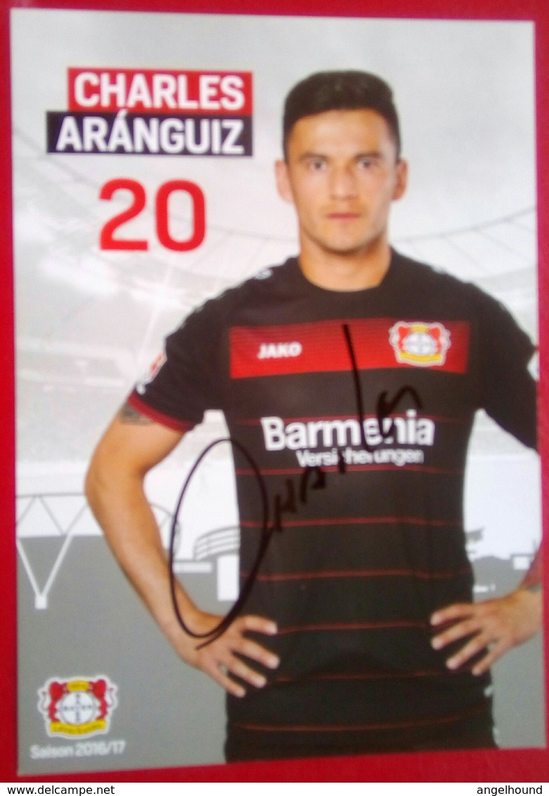 Bayer04   Charles Ananguiz  Signed Card - Authographs
