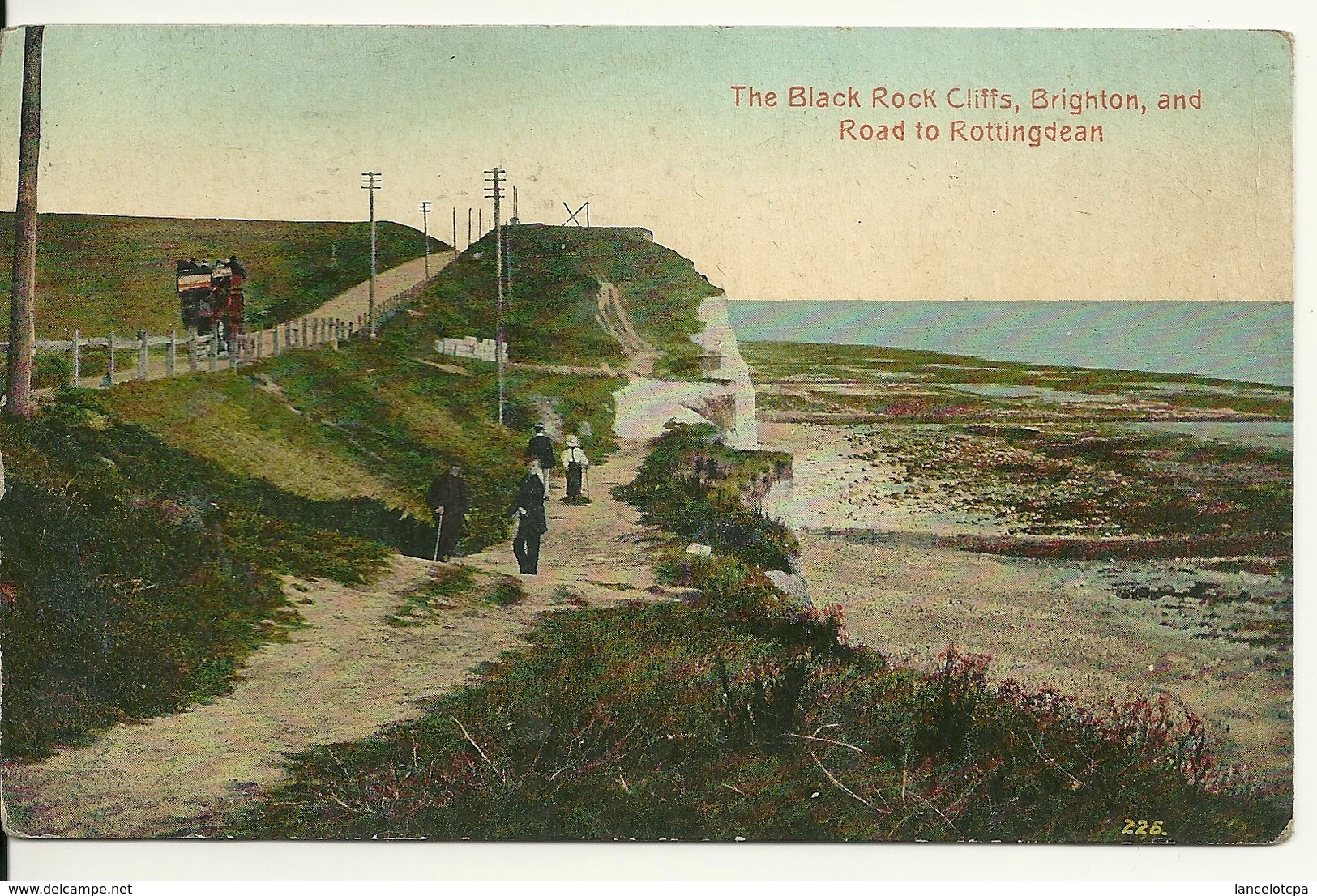 BRIGHTON / THE BLACK ROCK CLIFFS AND ROAD TO ROTTINGDEAN - Brighton