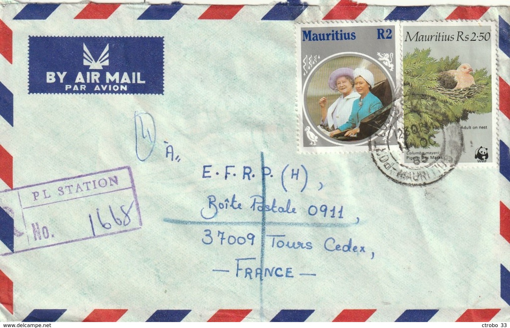 MAURITIUS - Ile Maurice - Lettre Avec Timbres - - Maurice (1968-...)