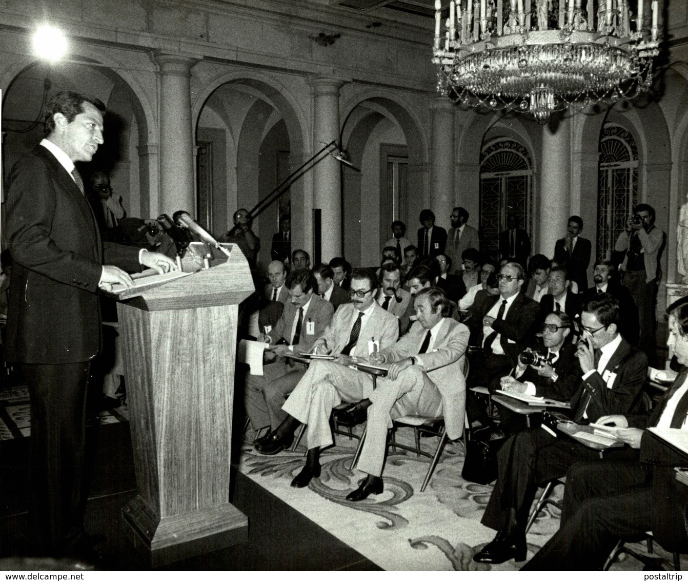 RUEDA DE PRENSA PRESIDENTE ADOLFO SUAREZ  Foto Photo Press Presse Prensa ESPAGNE SPAIN ESPAÑA - Personalidades Famosas