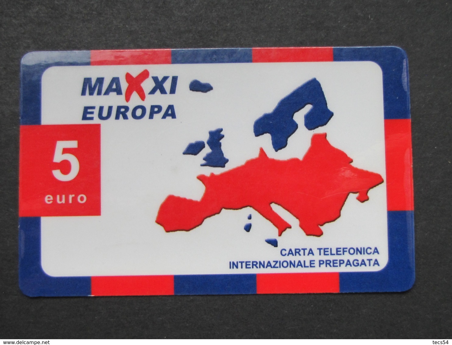 *ITALY* USATA USED - INTERNATIONAL PREPAID PHONE CARD - MAXI EUROPA - [2] Sim Cards, Prepaid & Refills