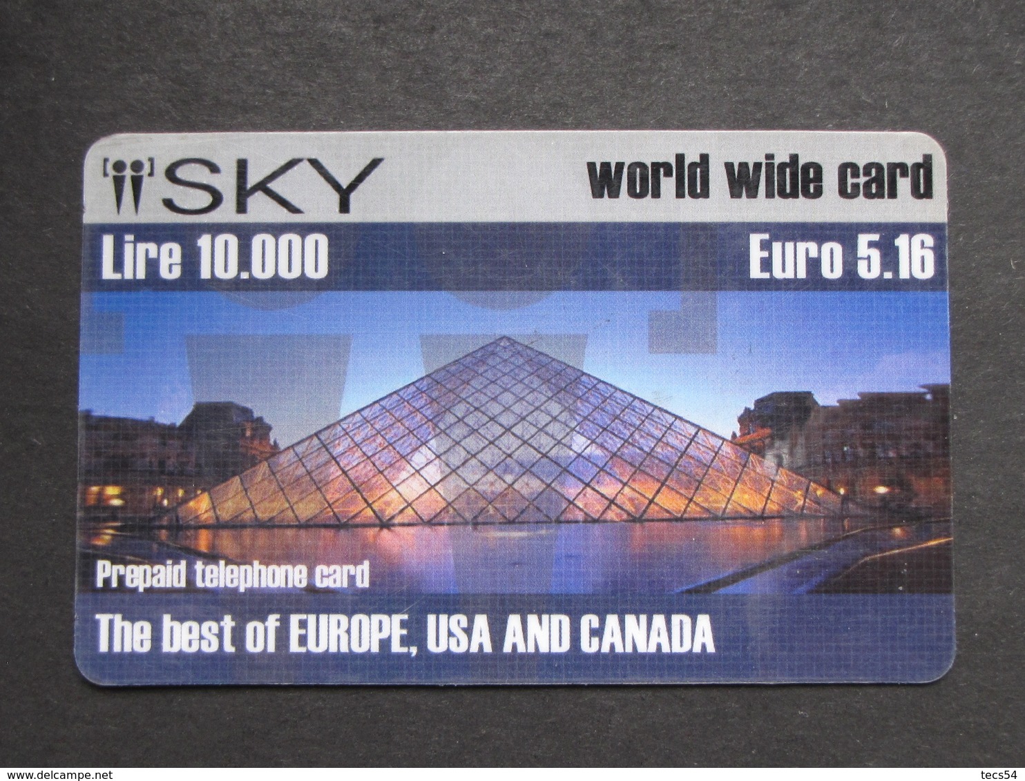 USATA USED - INTERNATIONAL PREPAID PHONE CARD - SKY - Schede GSM, Prepagate & Ricariche