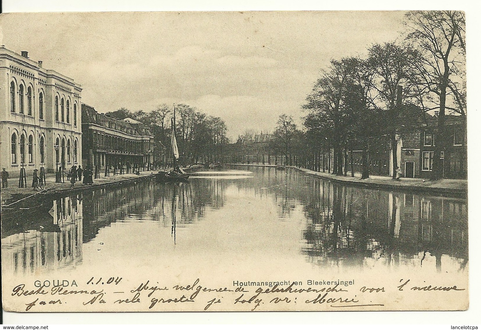 GOUDA / HOUTMANSGRACHT EN BLEEKERSINGEL - Gouda