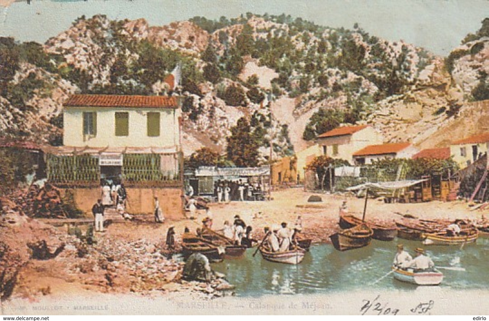 *** 13  ***  MARSEILLE  Calanque De Mejean - TTB Timbrée 1908 - Non Classificati