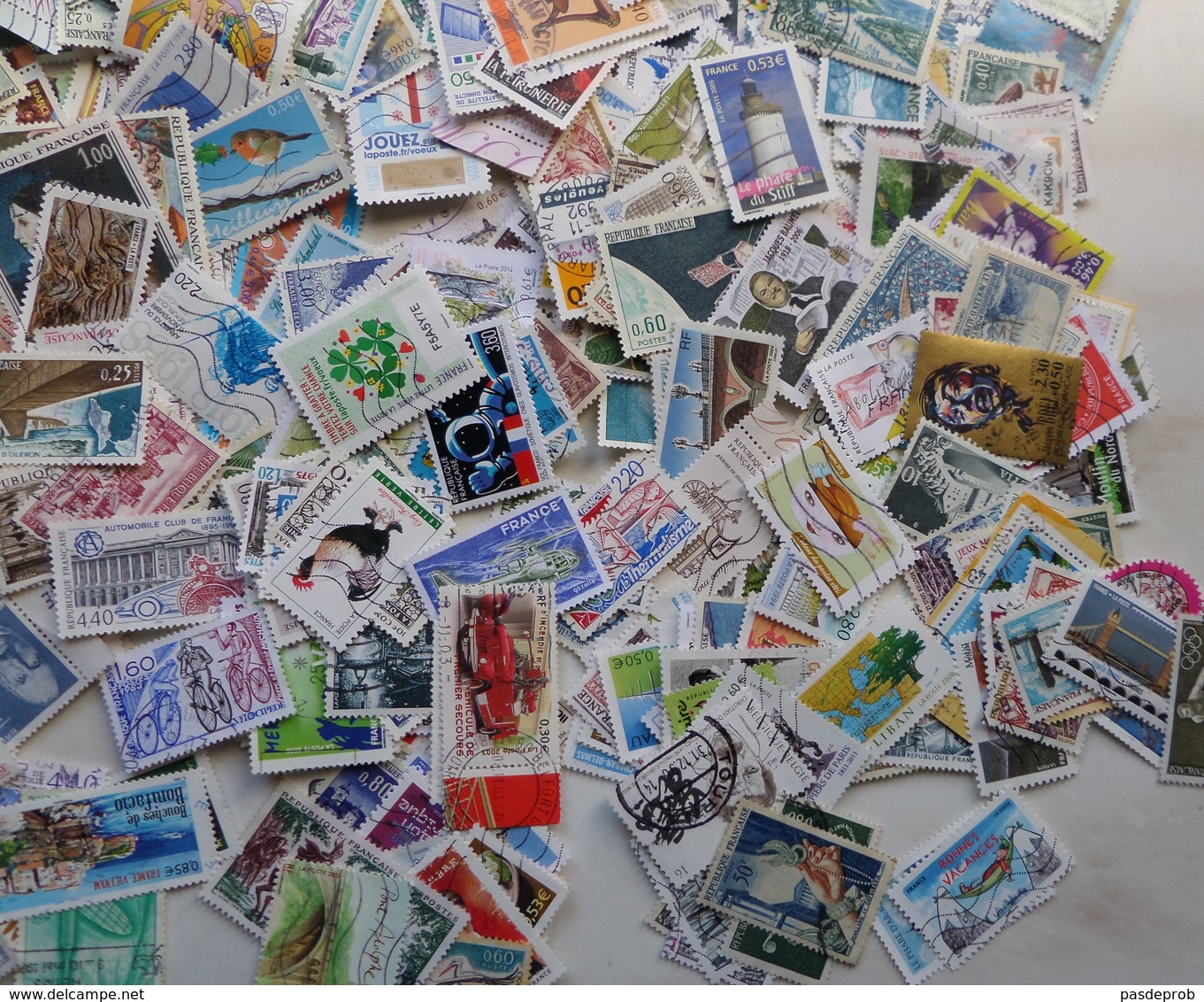 FRANCE "Petit Lot De + De 450 TP Oblitérés ( Dont Plusieurs Séries Complètes,un Bloc Et 2 Bandes De Carnets) - Vrac (max 999 Timbres)