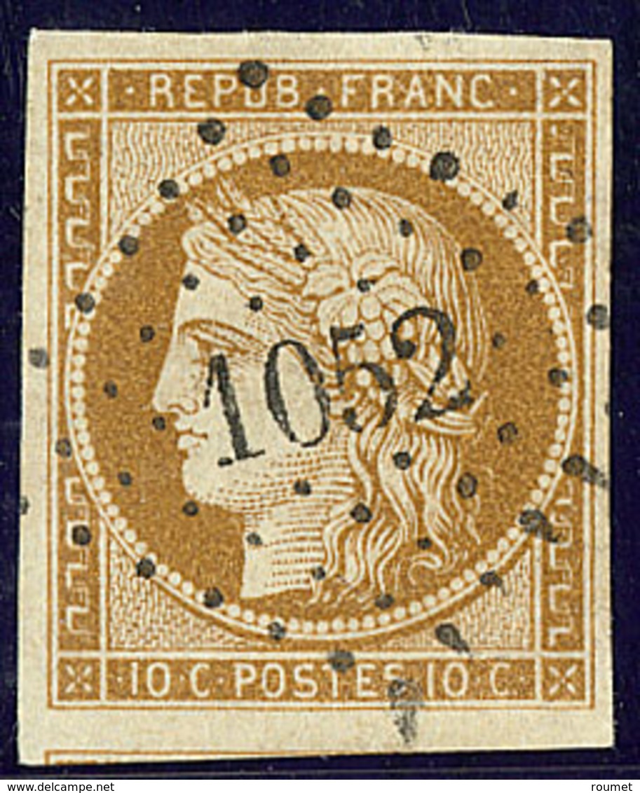 No 1a, Un Voisin, Obl Pc 1052, Jolie Pièce. - TB - 1849-1850 Ceres