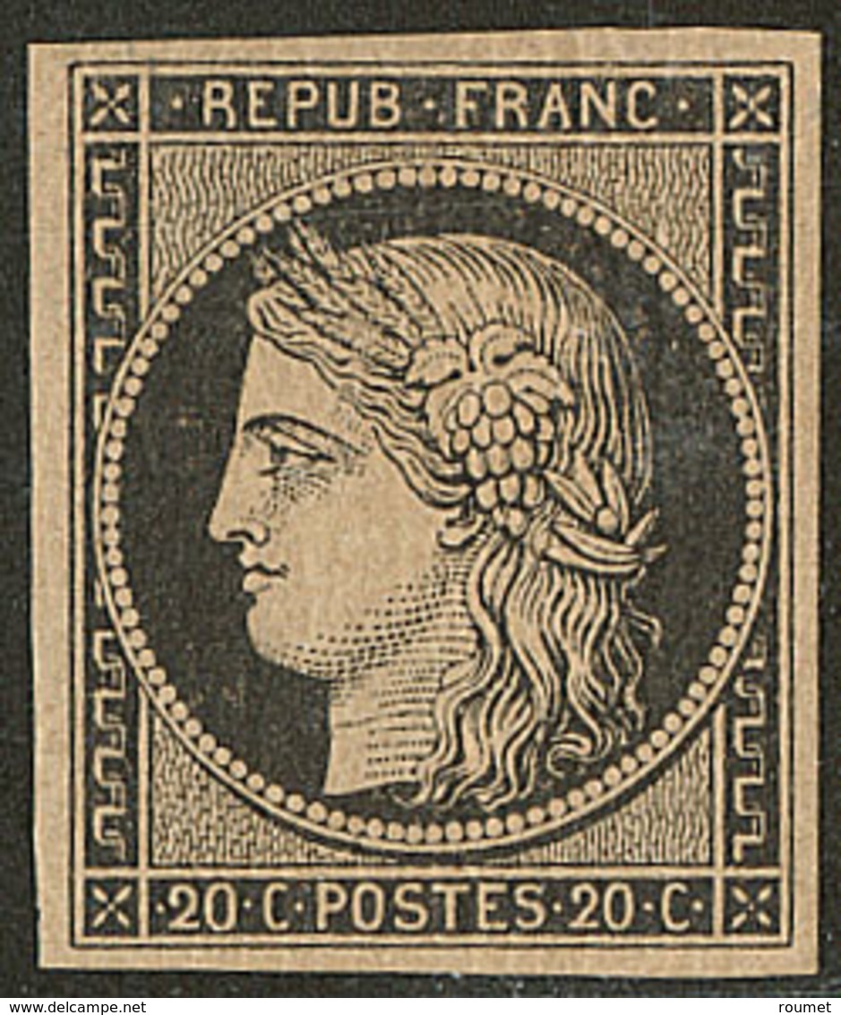 * No 3, Noir Sur Jaune, Très Frais. - TB - 1849-1850 Ceres