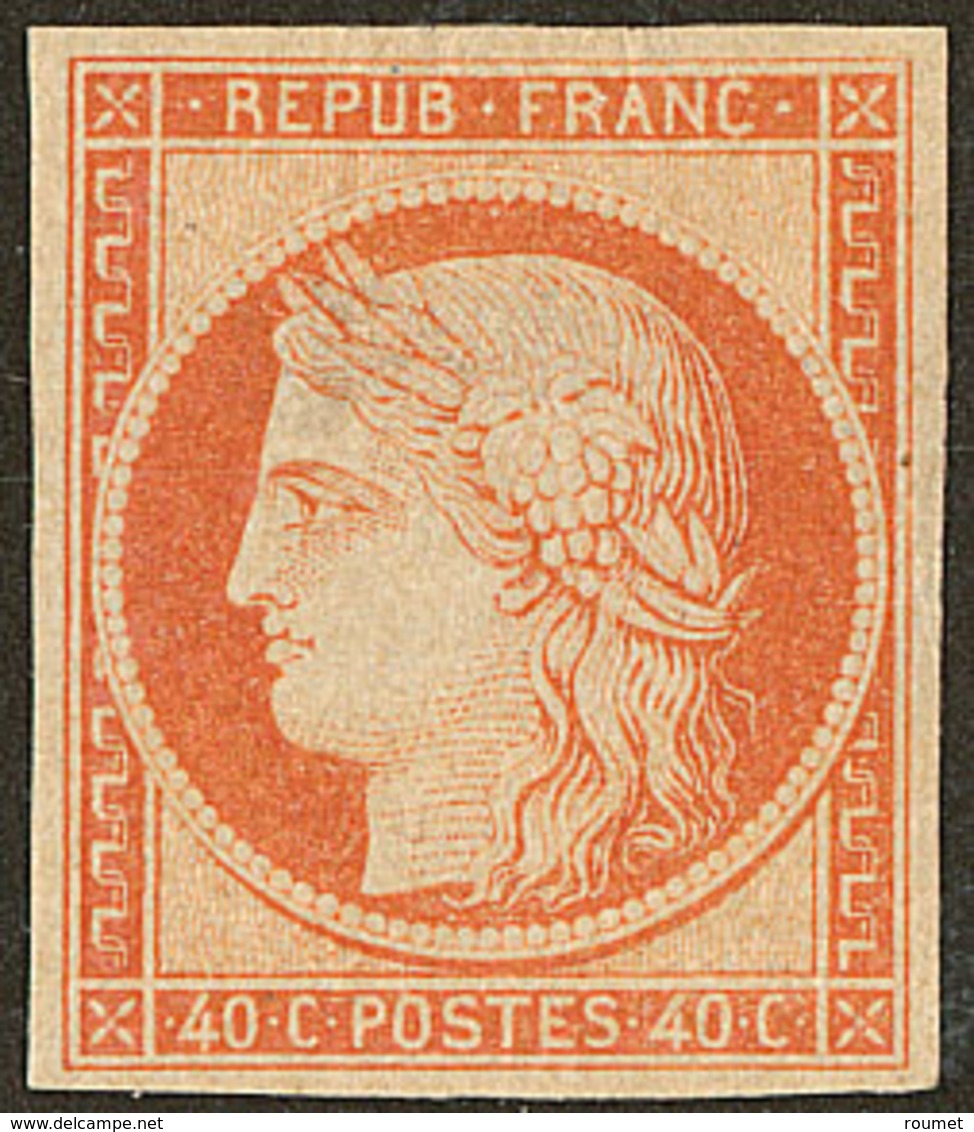 * No 5, Orange, Très Frais. - TB. - RR - 1849-1850 Ceres