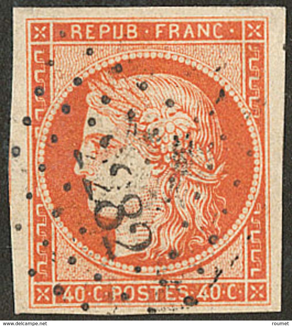 No 5a, Orange Vif, Obl Pc 2282. - TB - 1849-1850 Ceres