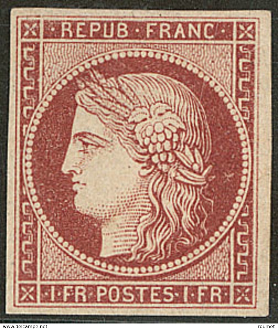 (*) No 6A, Rouge-brun, Jolie Pièce. - TB. - RR - 1849-1850 Cérès