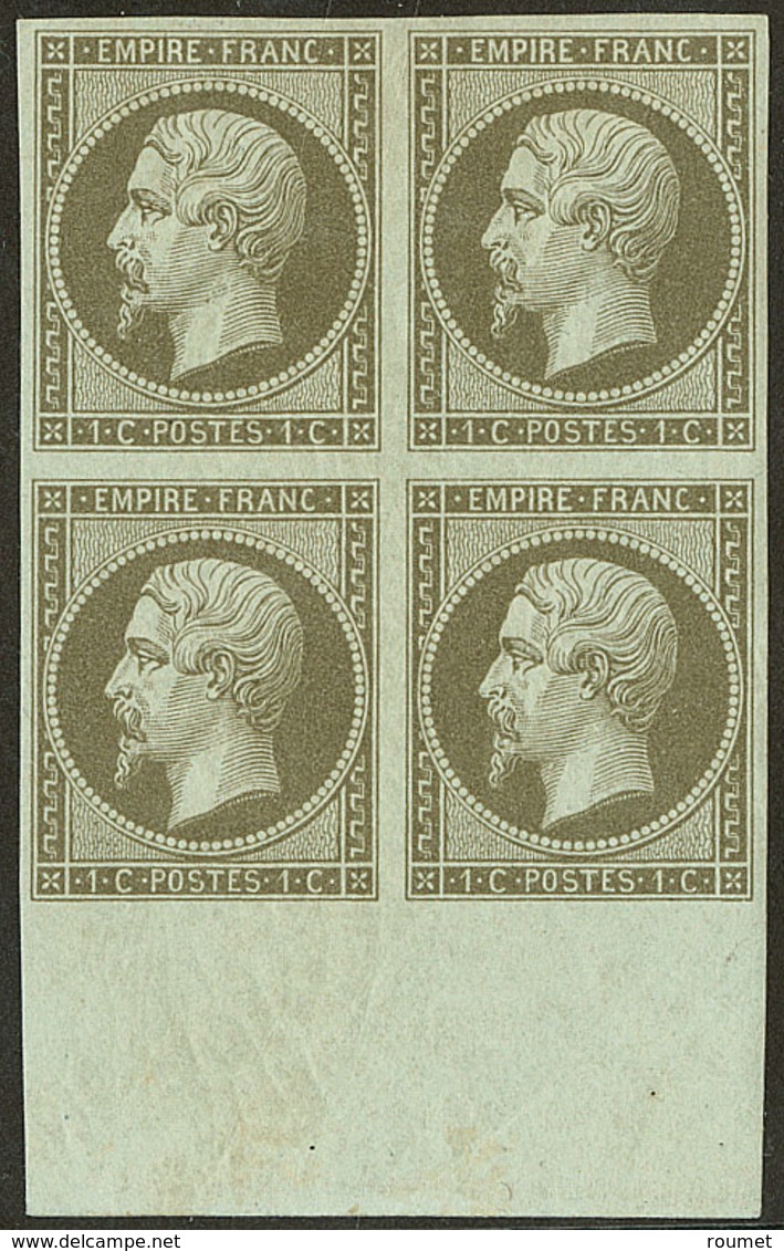 ** No 11a, Bloc De Quatre Bdf (deux Ex *). - TB - 1853-1860 Napoléon III