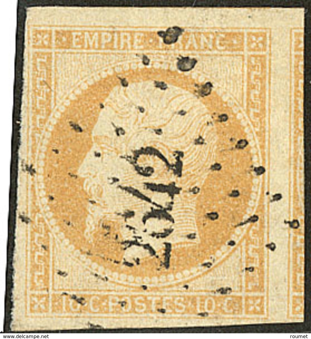 No 13Aa, Jaune Citron, Deux Voisins, Ex Choisi. - TB - 1853-1860 Napoléon III