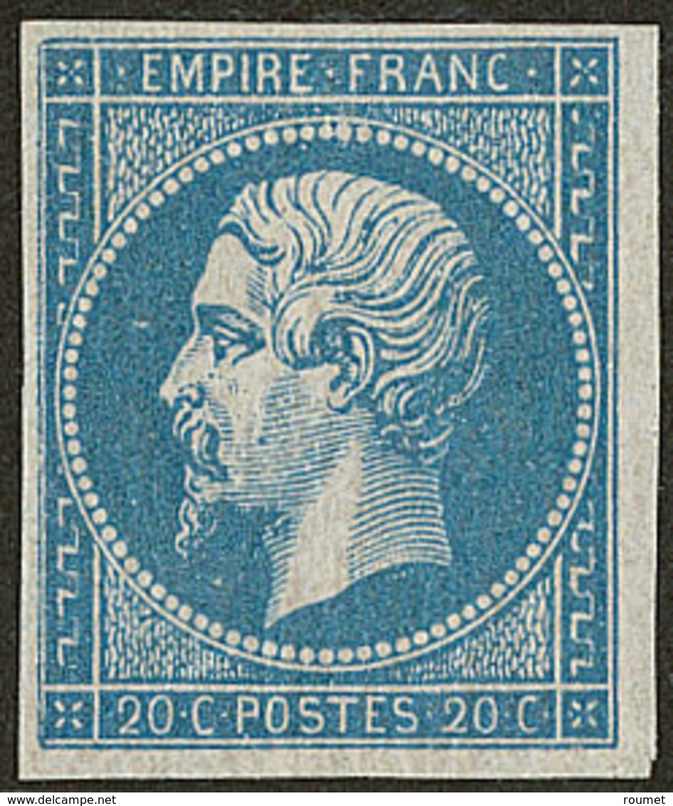 ** No 14Ac, Bleu Sur Azuré, Très Frais. - TB - 1853-1860 Napoleon III