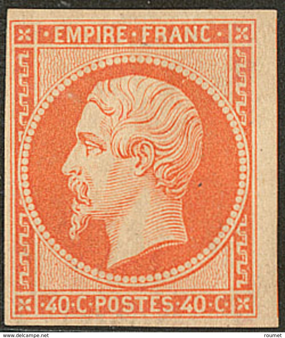 * No 16a, Orange Vif, Un Voisin, Très Frais. - TB. - R - 1853-1860 Napoleon III