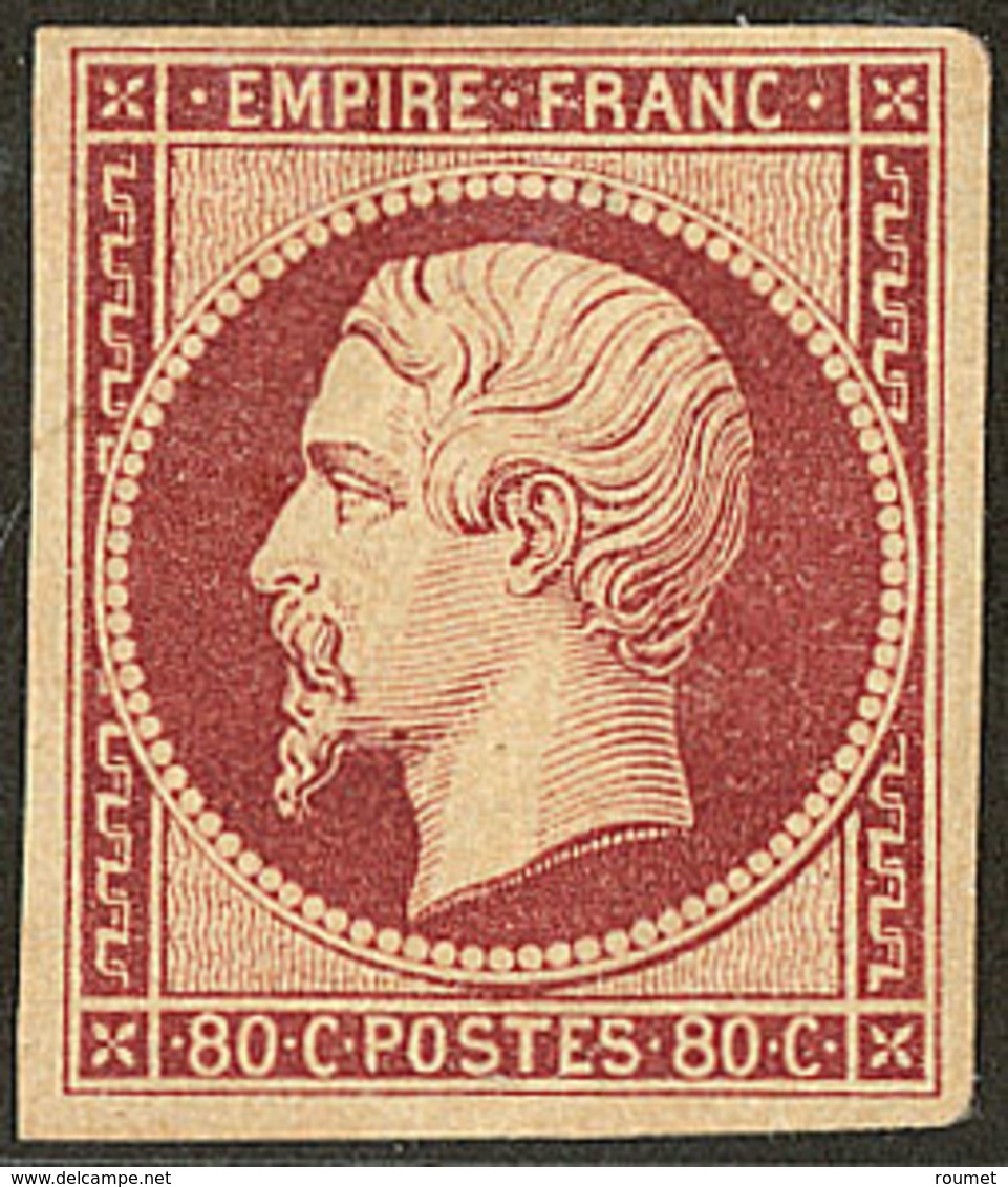 * No 17A, Carmin, Nuance Foncée, Très Frais. - TB. - R - 1853-1860 Napoleon III