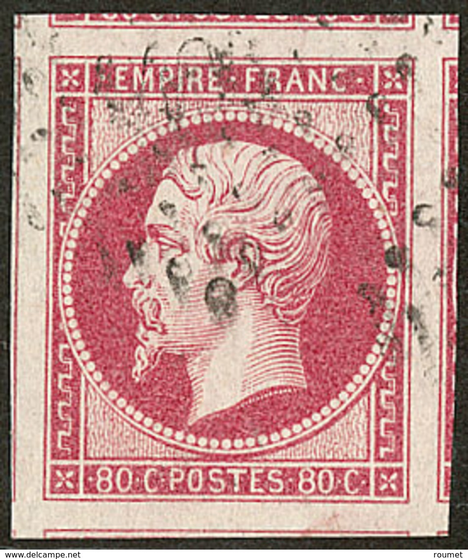 No 17B, Encadré De Tous Ses Huit Voisins, Superbe - 1853-1860 Napoleon III