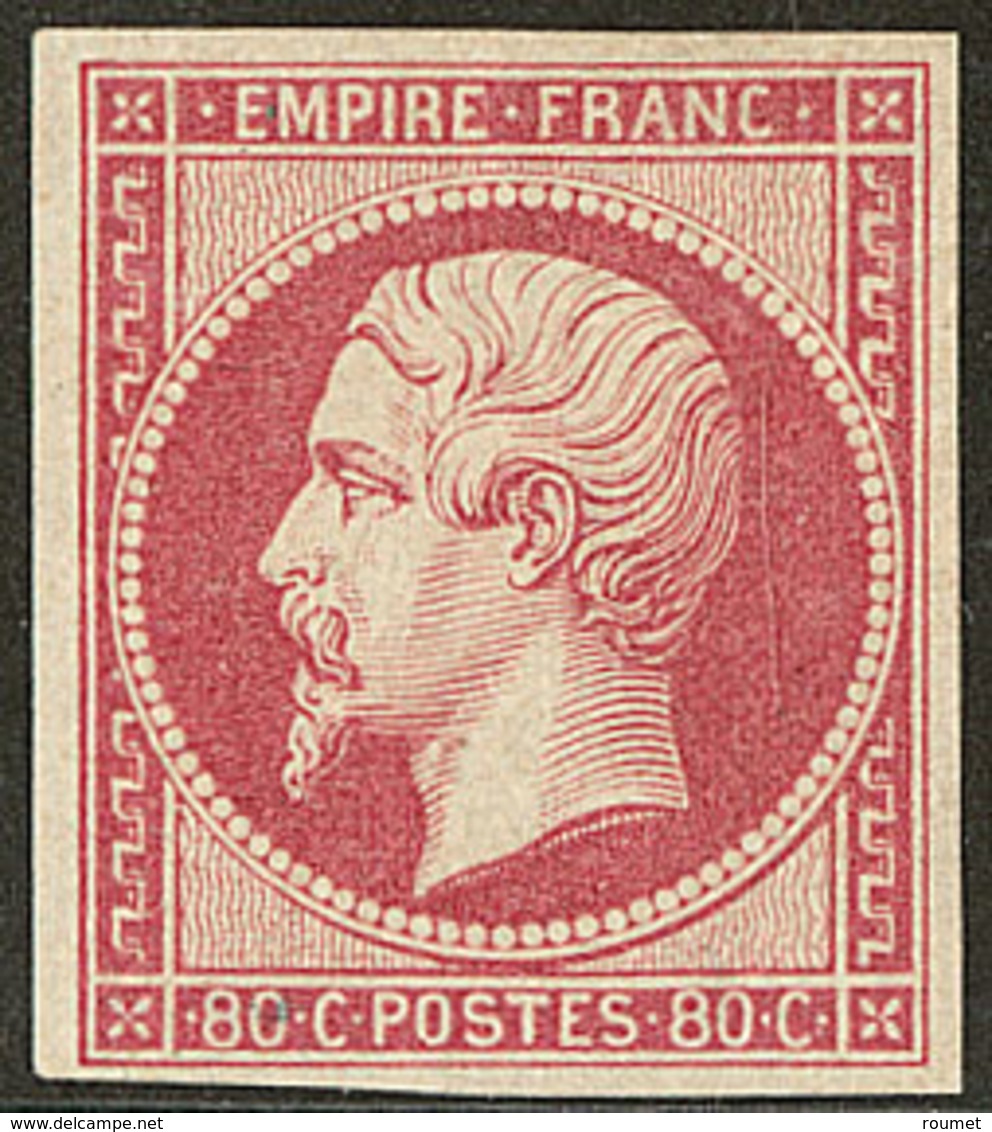 * No 17Ba, Rose Vif, Très Frais. - TB. - R - 1853-1860 Napoleone III