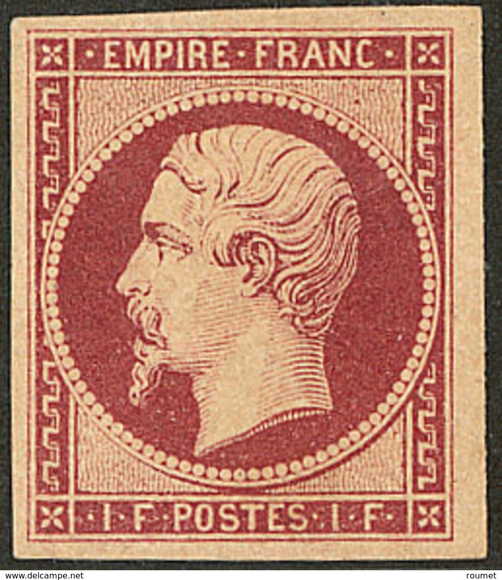 * No 18, Carmin, Nuance Foncée, Superbe. - RR - 1853-1860 Napoléon III