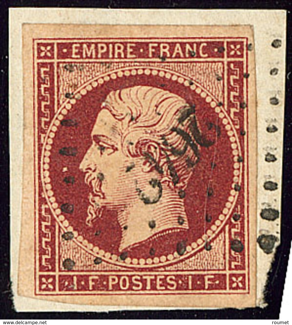 No 18, Nuance Foncée, Obl Pc 2642 Sur Son Support, Jolie Pièce. - TB. - R - 1853-1860 Napoleon III