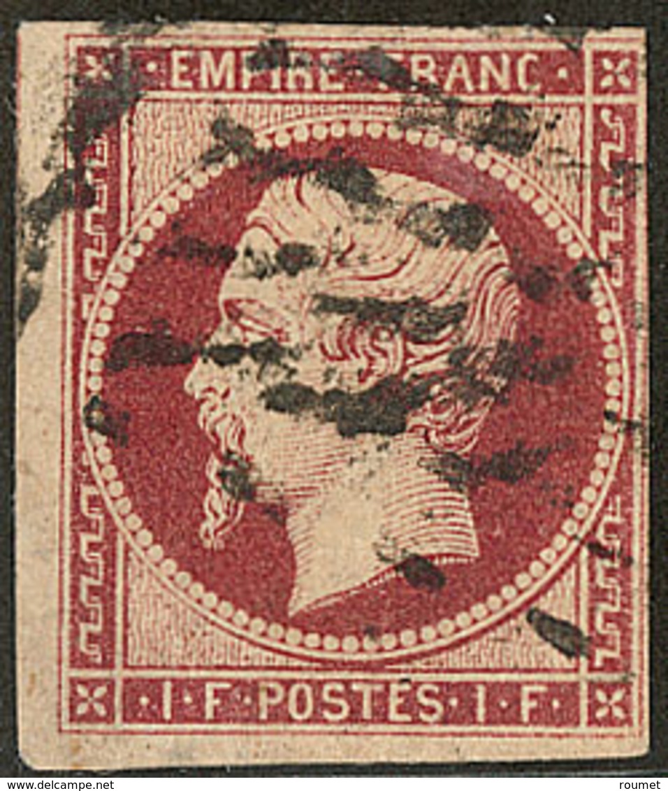 No 18, Obl Gros Points, Def, B D'aspect - 1853-1860 Napoleon III