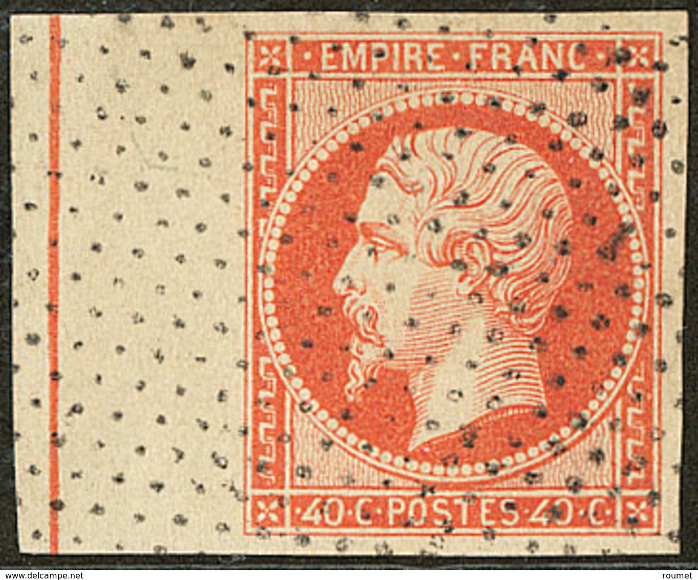 Filet D'encadrement. No 16c, Orange Vif, Obl Pointillé Fin, Jolie Pièce. - TB. - R - 1853-1860 Napoléon III