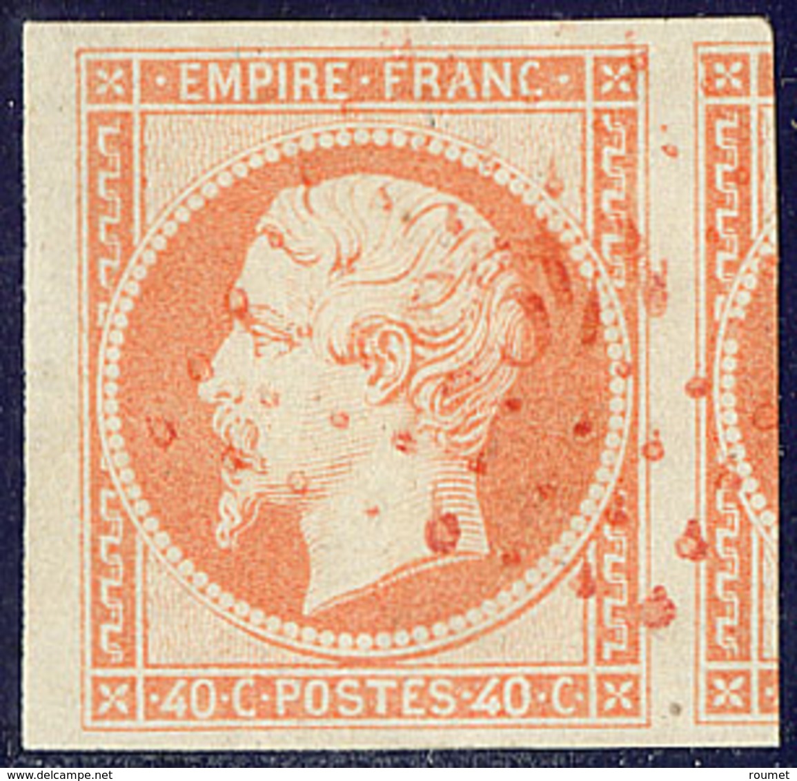 Oblitérations. PC Rouge. No 16, Petit Bdf + Un Voisin, Obl Pc 149, Superbe - 1853-1860 Napoléon III