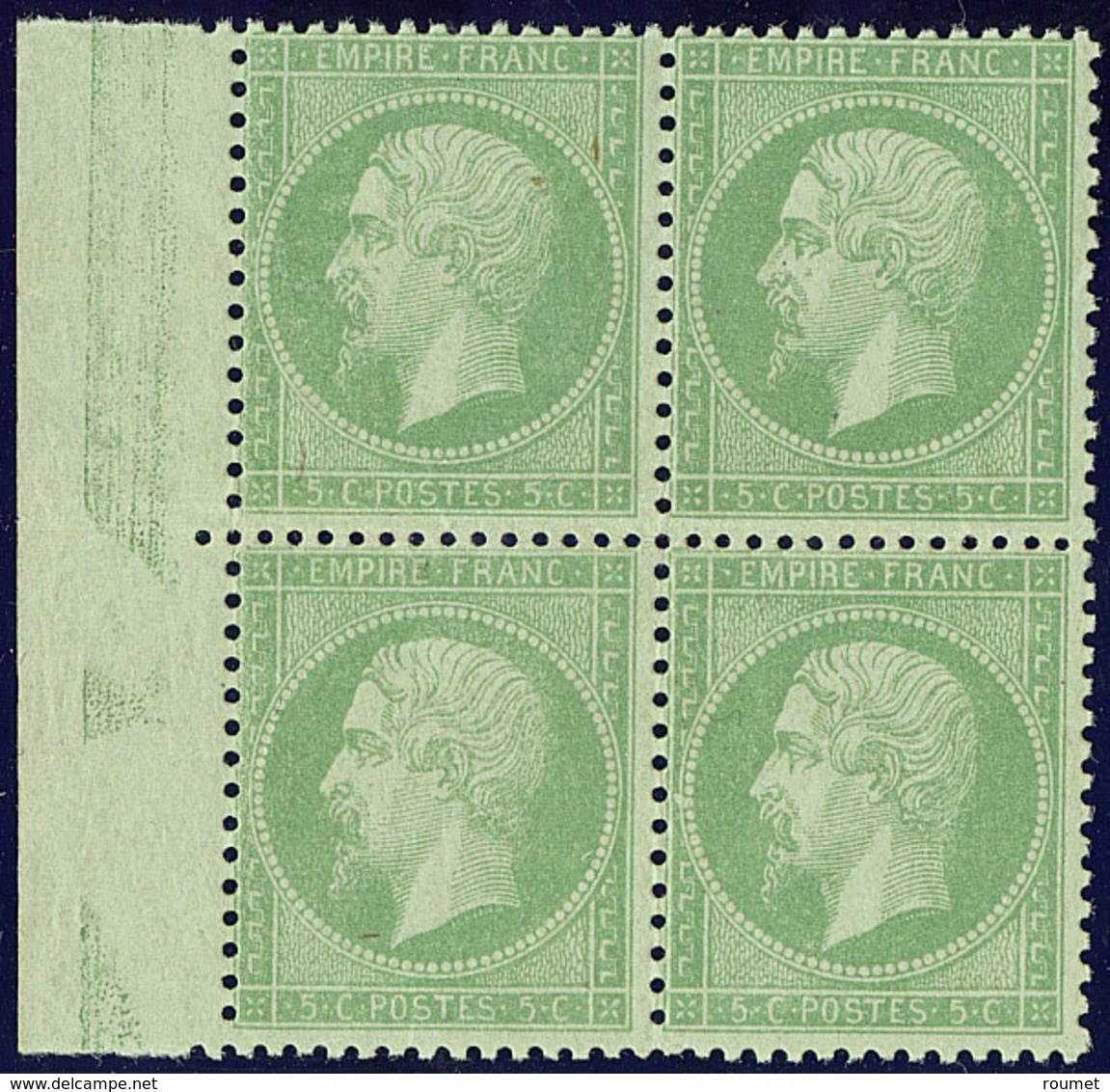 ** No 20e, Bloc De Quatre Bdf, Très Frais. - TB - 1862 Napoleon III