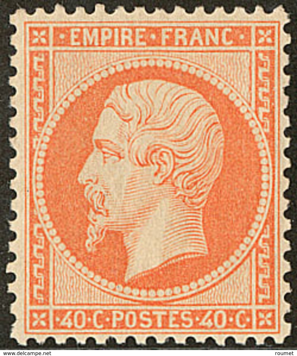 * No 23, Orange, Quasiment **, Très Jolie Pièce. - TB. - R - 1862 Napoleon III