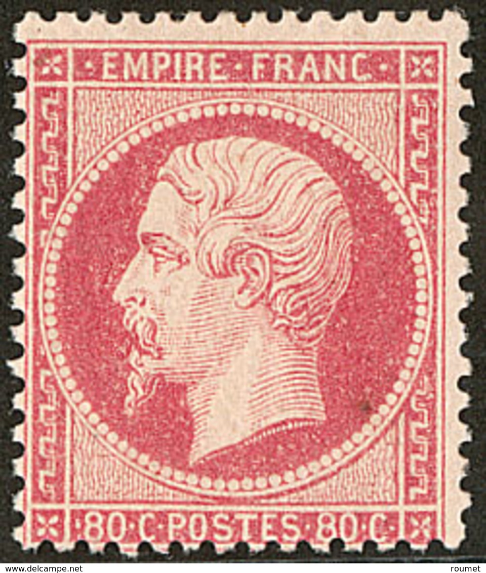 * No 24, Rose, Très Frais. - TB. - R - 1862 Napoléon III