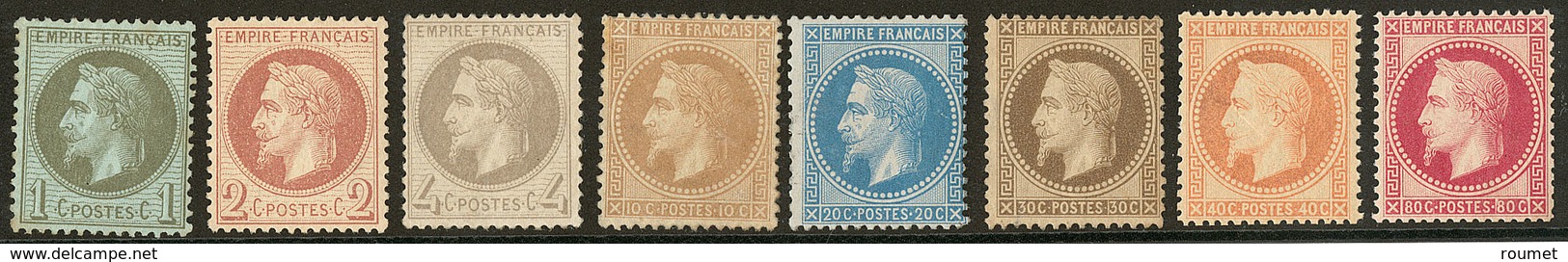 * Nos 25 à 32, Ex * Ou (*). - TB Ou B - 1863-1870 Napoleon III With Laurels