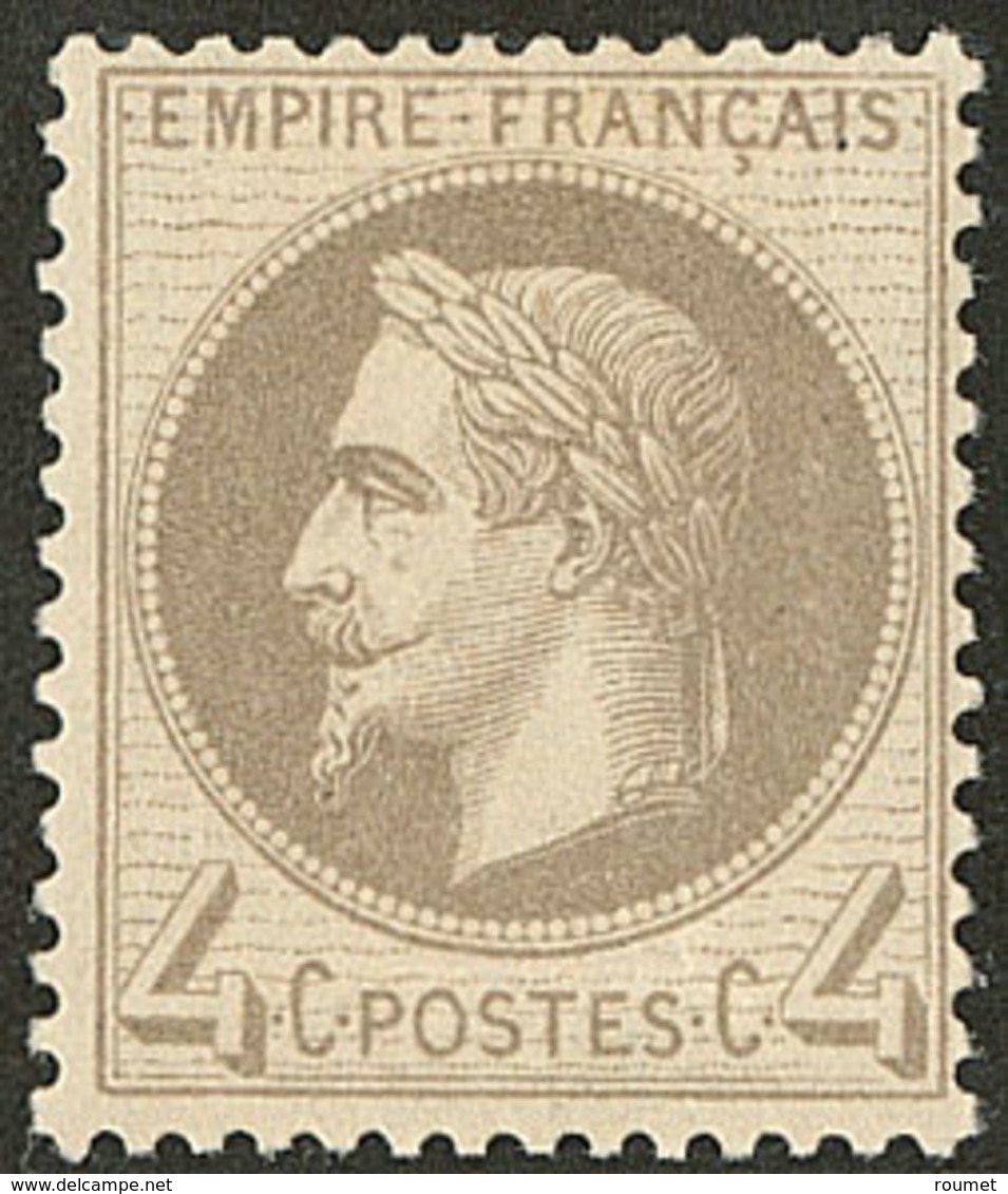 * No 27B, Gris, Nuance Foncée. - TB - 1863-1870 Napoleon III Gelauwerd