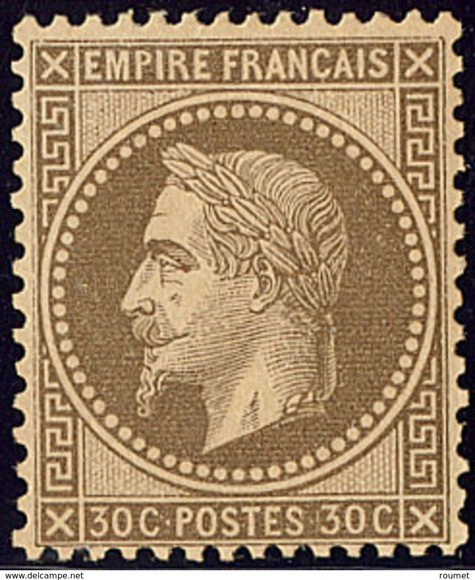 * Fond Ligné. No 30h, Nuance Foncée, Très Frais. - TB - 1863-1870 Napoleon III With Laurels