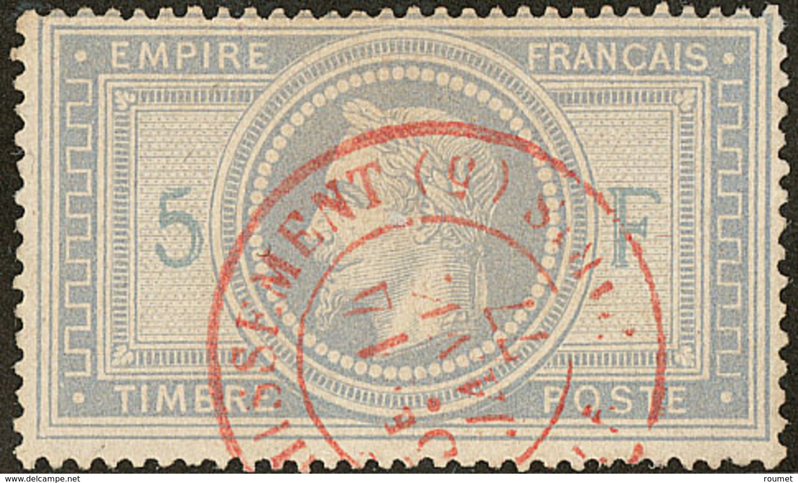 No 33, Obl "Paris Affranchissements" De Janv 77, Superbe. - R - 1863-1870 Napoléon III Lauré