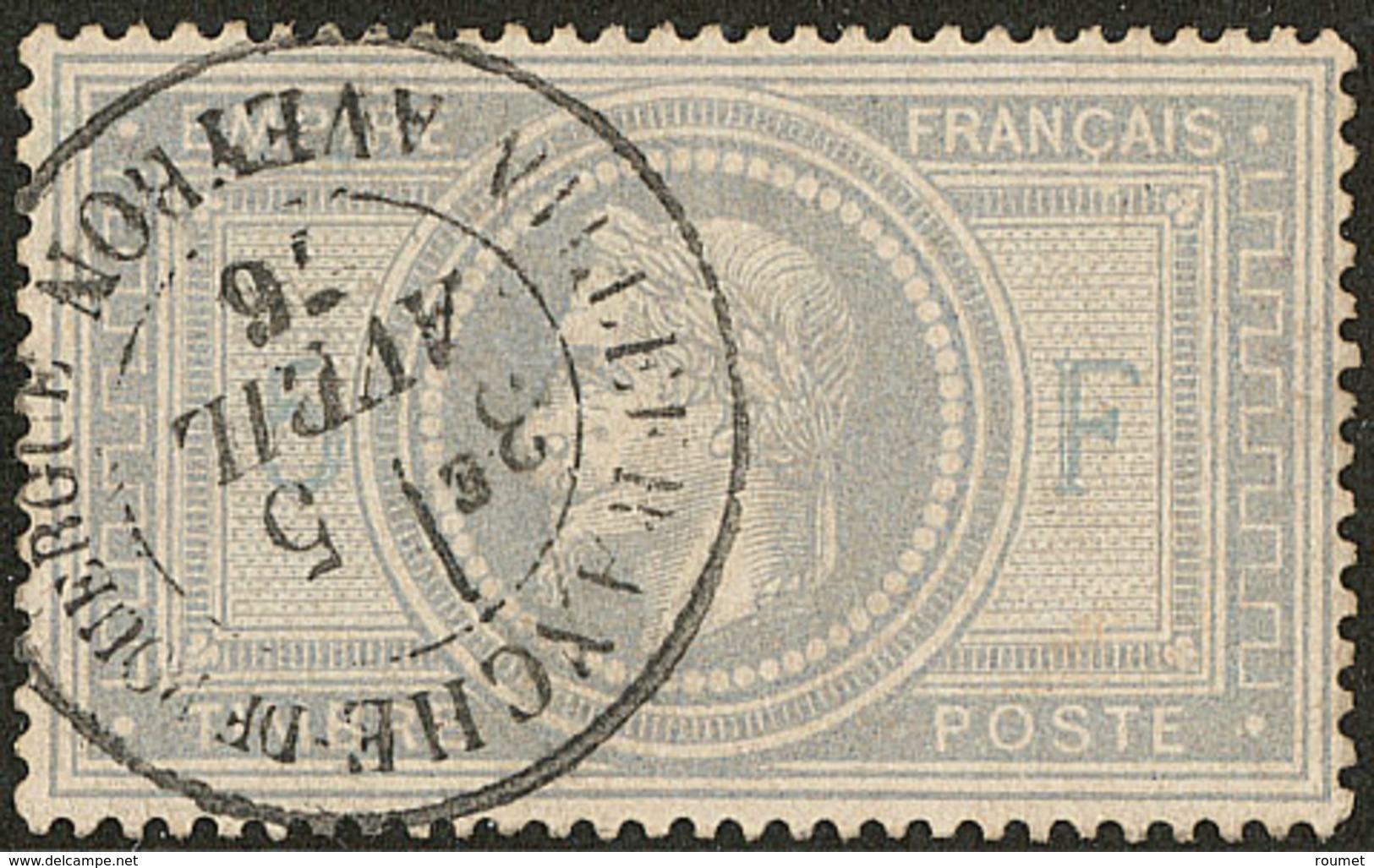 No 33, Obl Cad 18 Villefranche De Rouergue Avril 76, Jolie Pièce. - TB. - R - 1863-1870 Napoleon III With Laurels