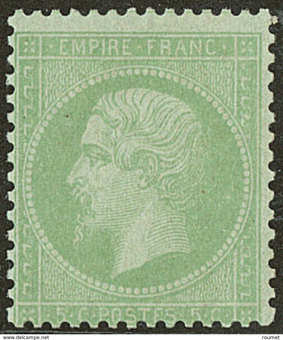 ** No 35, Vert Pâle Sur Bleu, Très Frais. - TB. - R - 1870 Siège De Paris