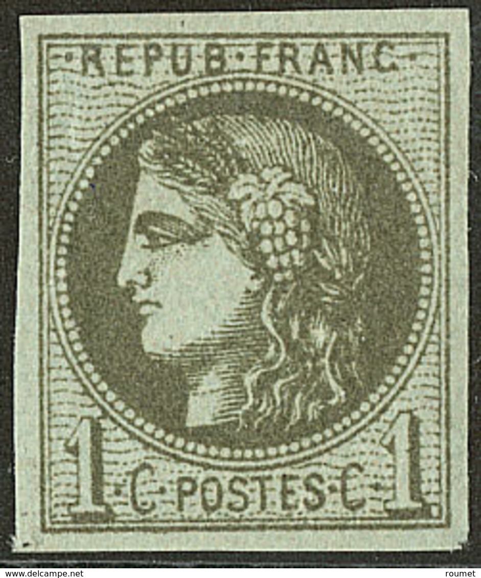 * No 39I, Olive, Très Frais. - TB - 1870 Emission De Bordeaux
