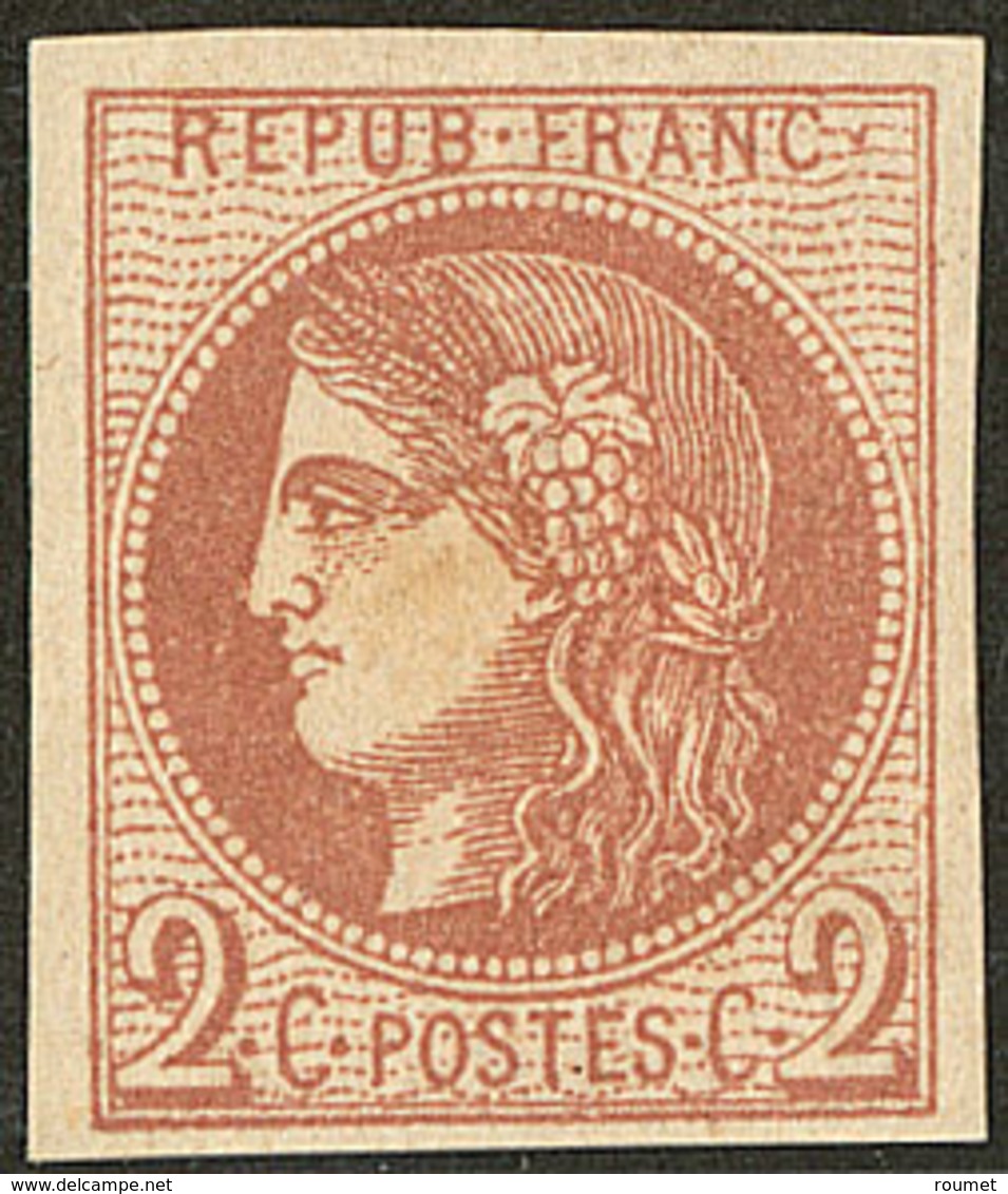 * No 40II, Brun-rouge, Très Frais. - TB - 1870 Emission De Bordeaux