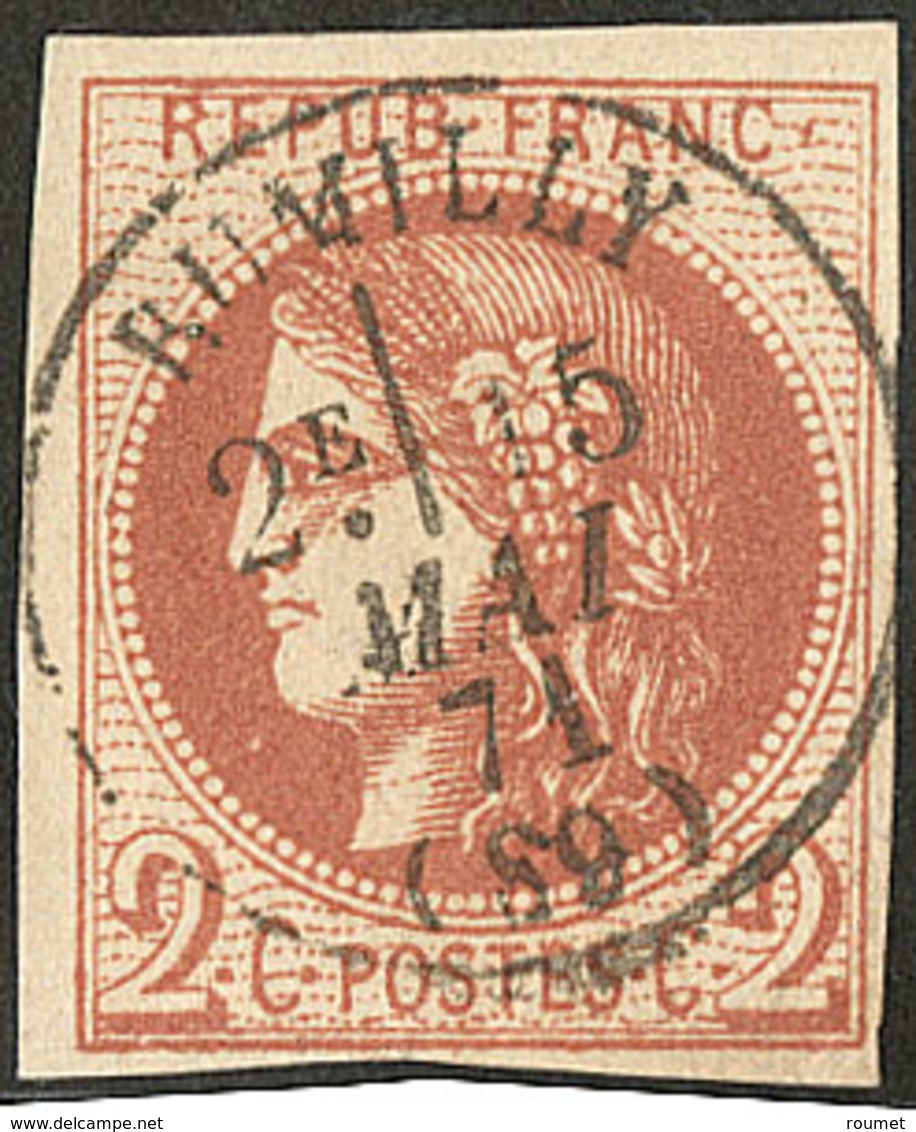 No 40II, Obl Cad Type 16 De Rumilly Mai 71. - TB - 1870 Emission De Bordeaux