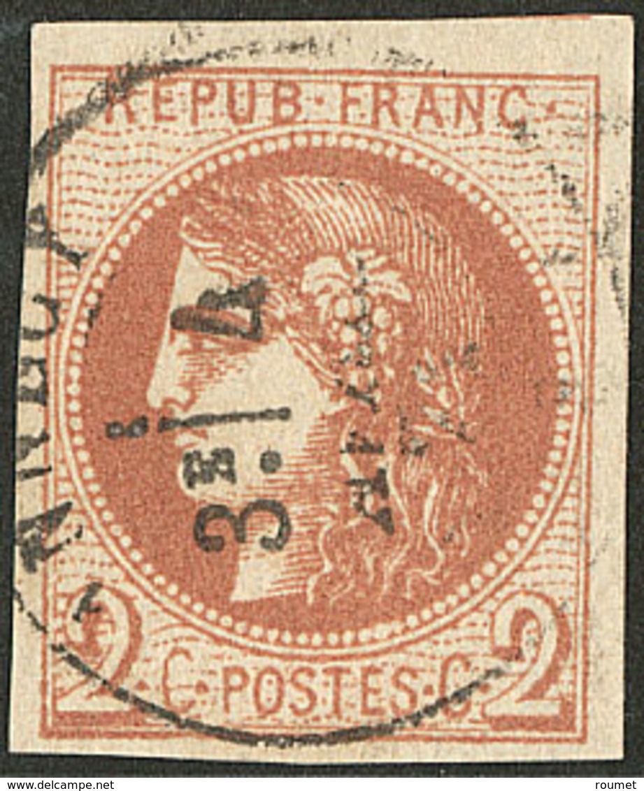 No 40II, Un Voisin, Obl Cad Type 17 D'Annecy. - TB - 1870 Bordeaux Printing