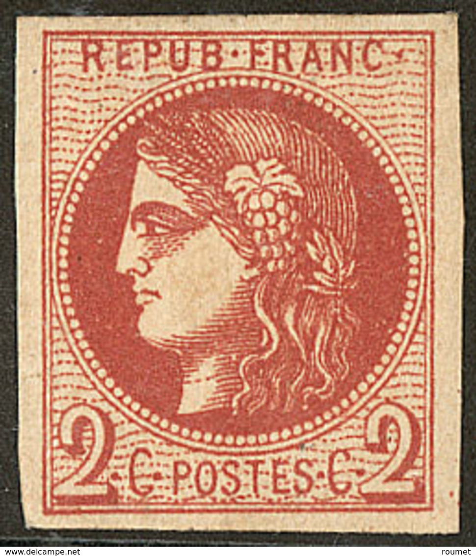 * No 40IId, Rouge-brique Foncé, Jolie Pièce. - TB. - R - 1870 Bordeaux Printing