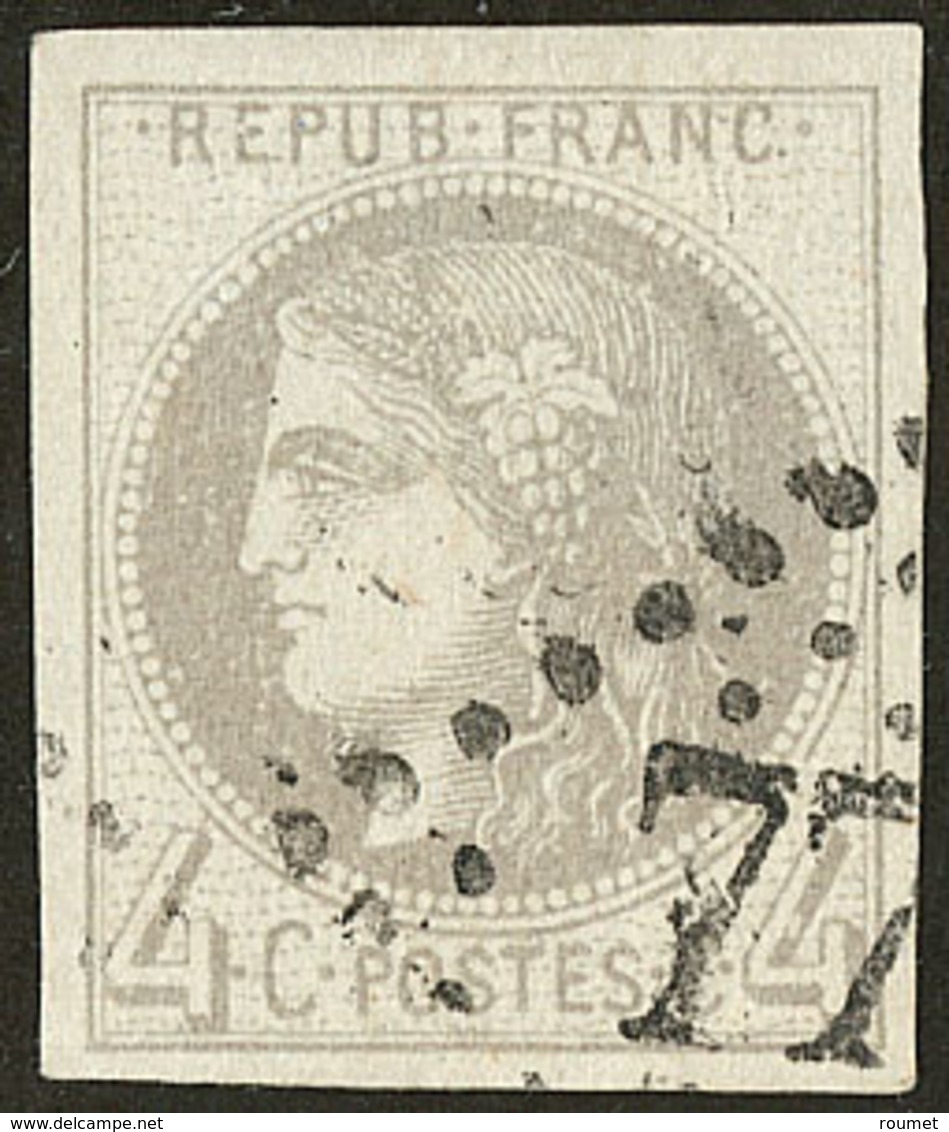 Report I. No 41I, Jolie Pièce. - TB. - R - 1870 Bordeaux Printing
