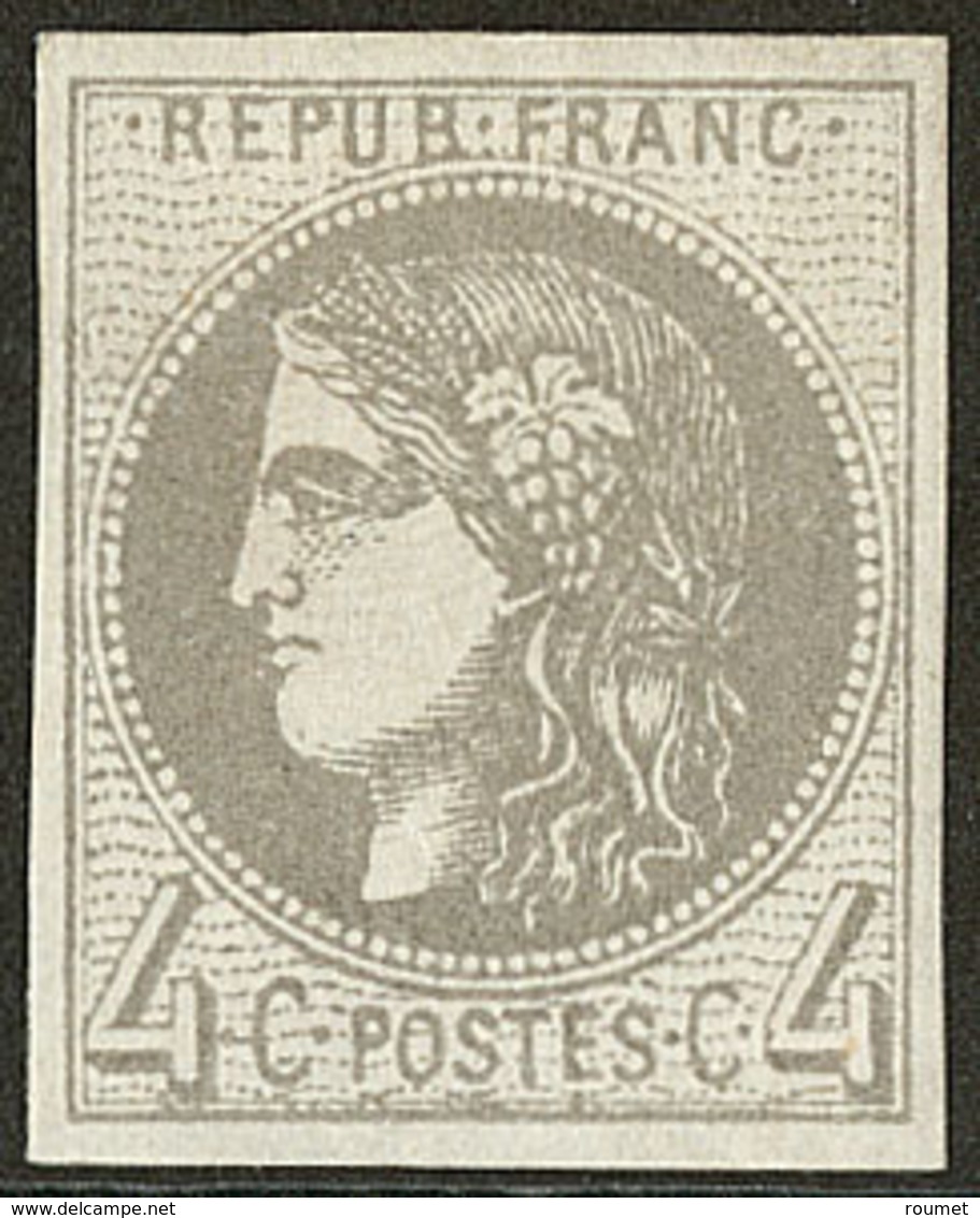 * No 41IIe, Gris Foncé, Gomme Altérée Sinon TB - 1870 Emission De Bordeaux