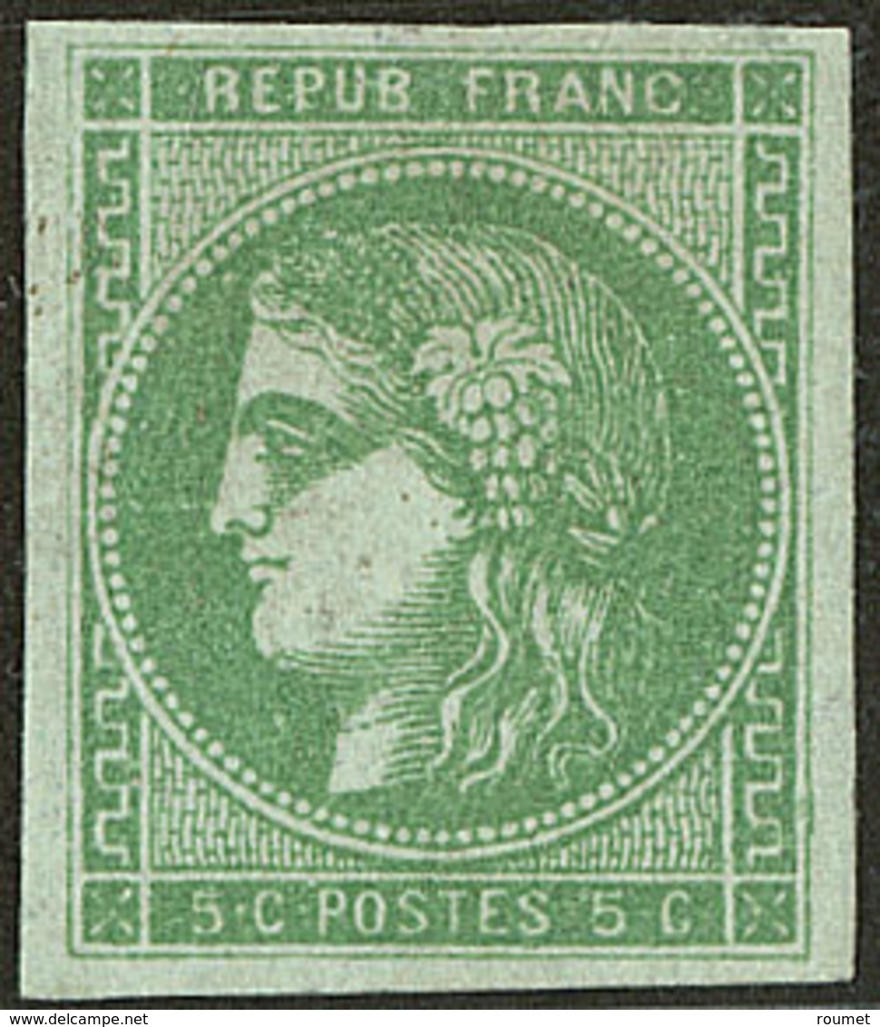 * No 42IIg, Vert Jaune, Gomme Diminuée Mais Très Frais Et TB - 1870 Uitgave Van Bordeaux